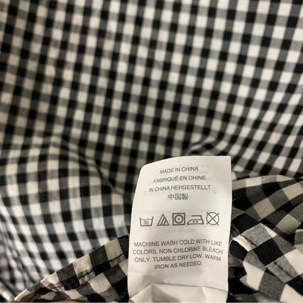 Madewell Smocked Gingham Blouse With Tassel Belt - Picture 14 of 14